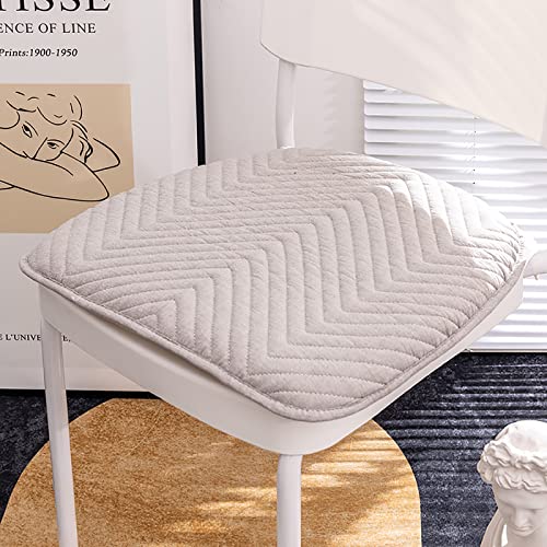 Cojín antideslizante para silla con funda lavable de algodón suave 2