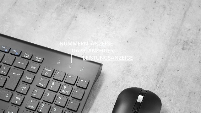 Cimetech Kabellose Tastatur Slim - 2,4 GHz Funktastatur Mit QWERTZ Layout