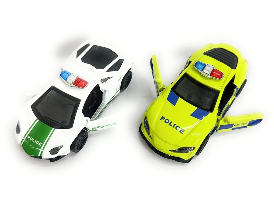 TD CREATIONS High Speed Metal Car Die Cast Scale 1:43 Pull Back Police Car Side Doors Openable (Combo 1 (Green & White)) (B0CWZ98J1F) Amazon Price History, Amazon Price Tracker