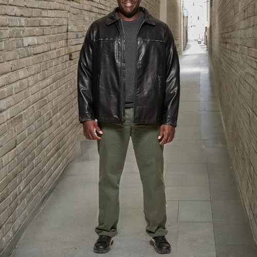 Image of DOCKERS Men's James Faux Leather Jacket (Regular, Big & Tall Sizes)