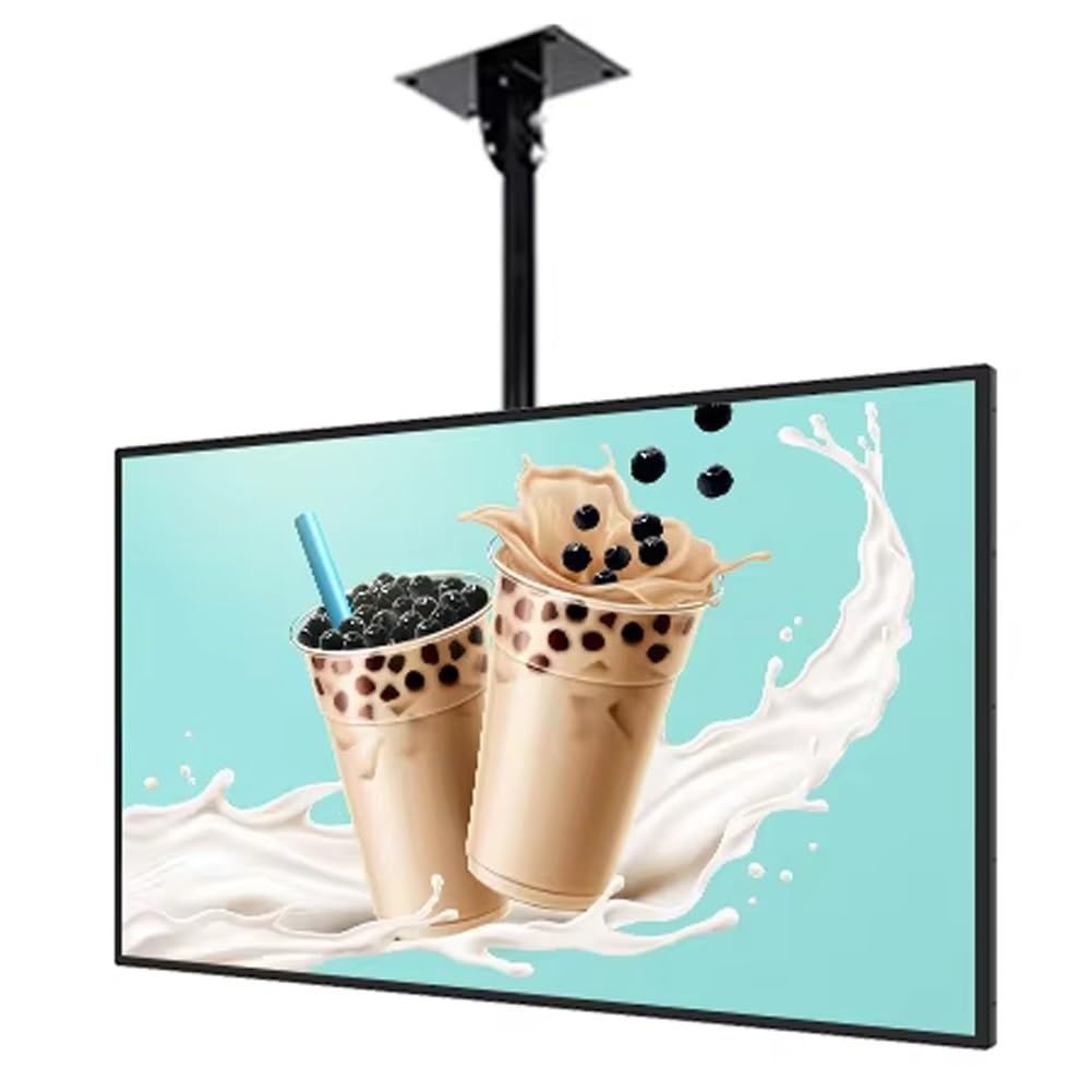Caja de luz LED ultradelgada con marco a presión,cartelera iluminada de pared con poste telescópico,tablero de menú con retroiluminación LED,póster publicitario for restaurantes, cafeterías y tiendas(