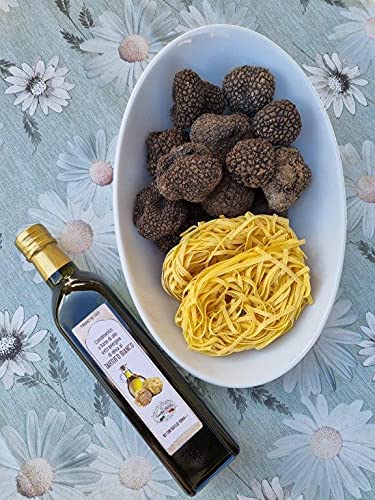 Frische schwarze Trüffel aus Italien, Tagliatelle (Trüffelnudeln) mit weißen Trüffeln und Trüffelöl mit weißen Trüffeln (3x1) - für 4 Personen! (100g frische Trüffel/500g Nudeln/ 250ml Trüffelöl) Cover