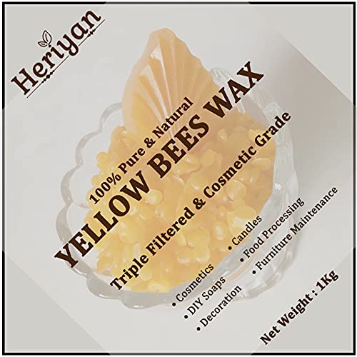 Image of Beeswax Pellets Food Grade Pure Natural Cosmetics Materials for DIY Candles Lipbalm Soaps (2kg)
