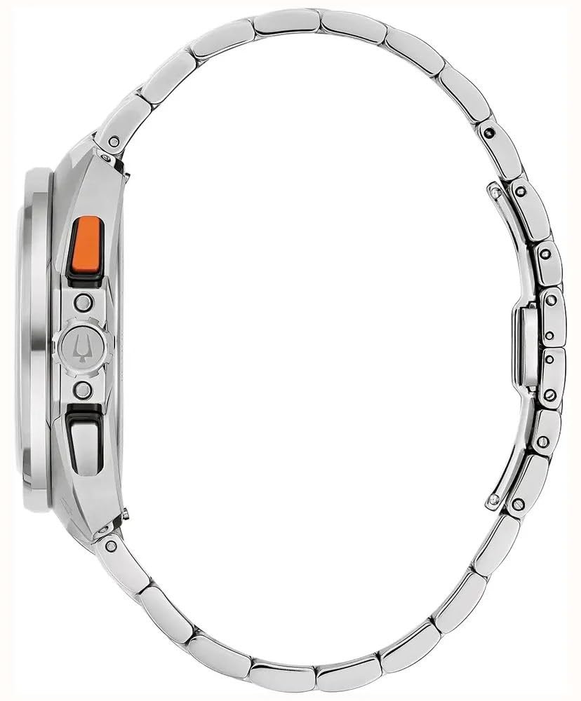 Bulova Watch 98B432, argento/nero, Bracciale