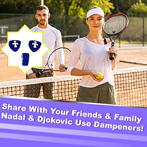 image for Takin Tennis Vibration Dampeners - Shock Absorbers for Racket and Stri