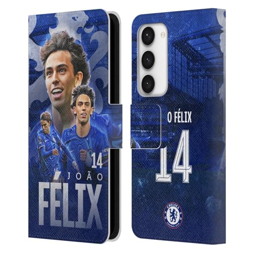 Étui Chelsea FC João Félix Samsung S23 protégeant l'écran des rayures avec fentes pour cartes