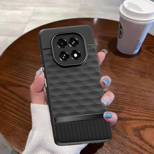 Image of Pikkme Back Cover for Realme C63 5G Camera Protection 3D Hexa Cube Design Silicone Protective Bumper Case (Black)
