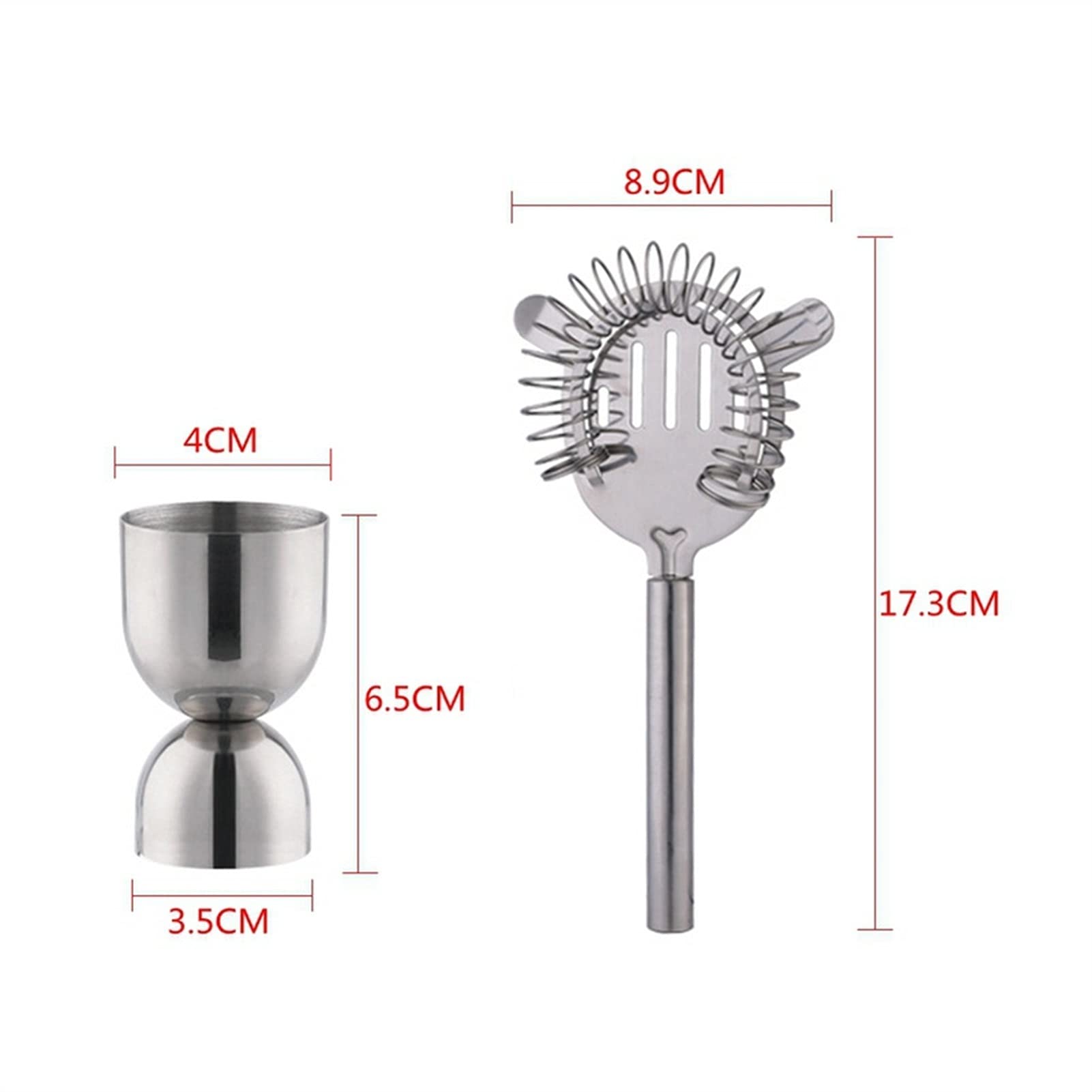 Juego de Coctelera 55 0ML Coctelera de cóctel Sistema de Acero Inoxidable Coctelera Shaker Set Abrey Mezcler Bar Wine Professional Bar Herramientas Principiantes Agitador de Cócteles