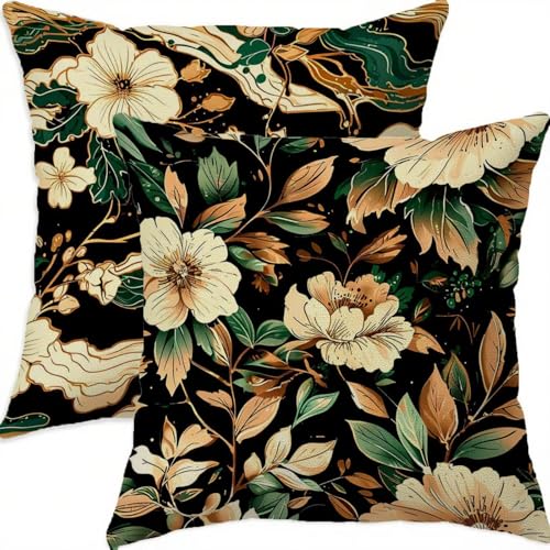 Housse coussin 60x60cm anti tache lin imperméable salon canapé - 2