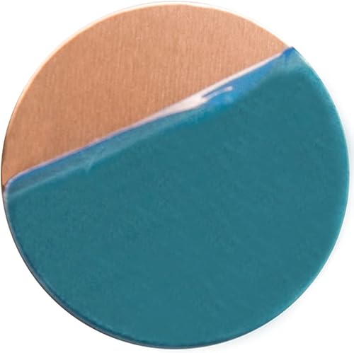 Miniatura 2 de ABBECIAO Espacios en blanco para estampado de cobre, círculos de cobre sólido de 1 pulgada0.984 in para estampado de metales y fabricación de joyas,