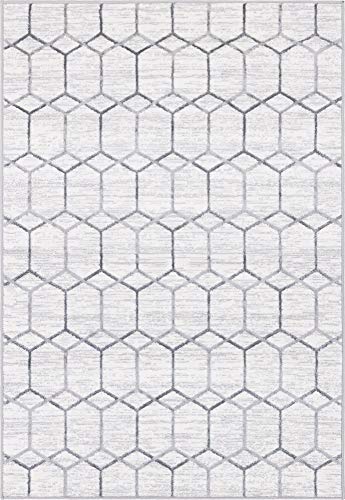 Tapete rectangular Rugs.com 4 x 6 pies blanco miniatura 3