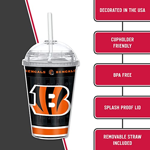 Image of Rico Industries NFL Football Rookie of The Year 12oz Acrylic Tumbler, Youth Tumbler with Swirly Straw