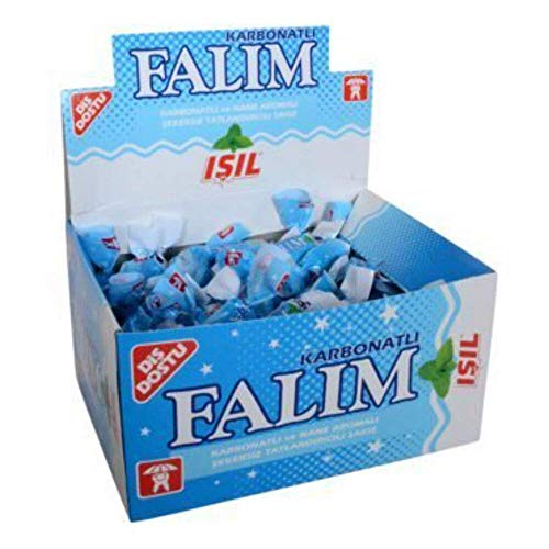 Sugarless Falim Plain Gum - Carbonate & Mint Grass Flavoured - 100 pcs - SET OF 10