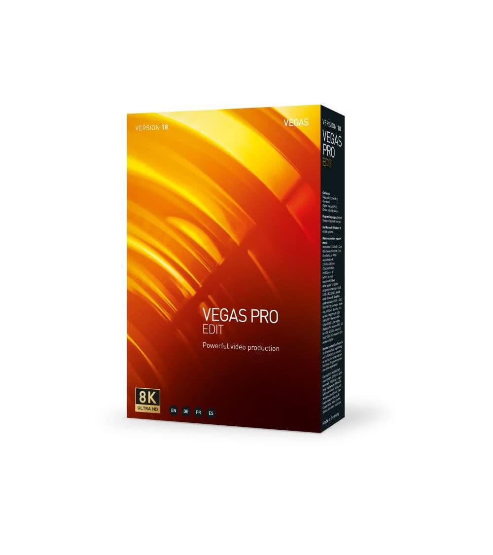 VEGAS Pro|18 EDIT|1 Device|Unbefristete Lizenz|PC|Disc|Disc
