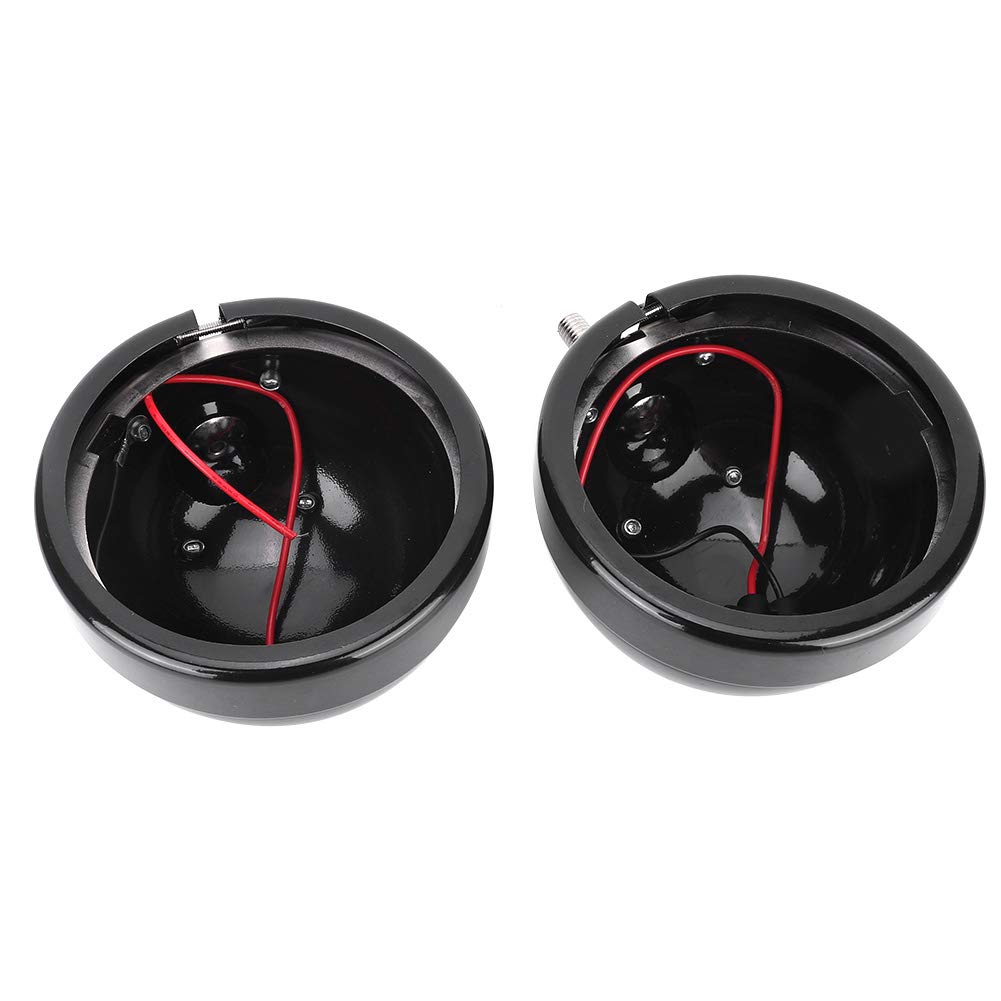 Qiilu 2 Ensembles de phares antibrouillard pour Motos, 4.5 Pouces, Coque en Alliage d'aluminium, G1p241
