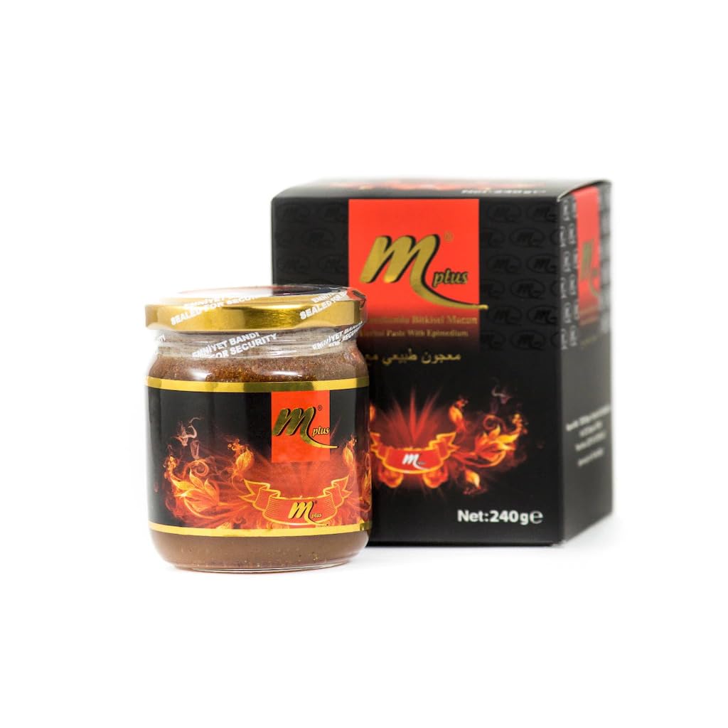 M Plus Turkish Honey Paste with Ginseng and Tribulus 240g Jar