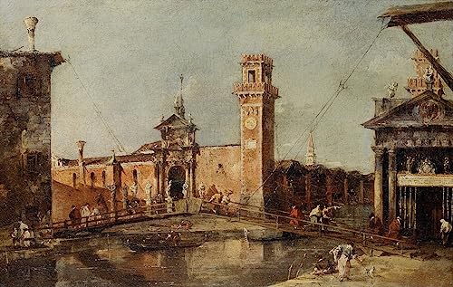 Toile murale abstraite Francesco Guardi affiche impression peinture salon