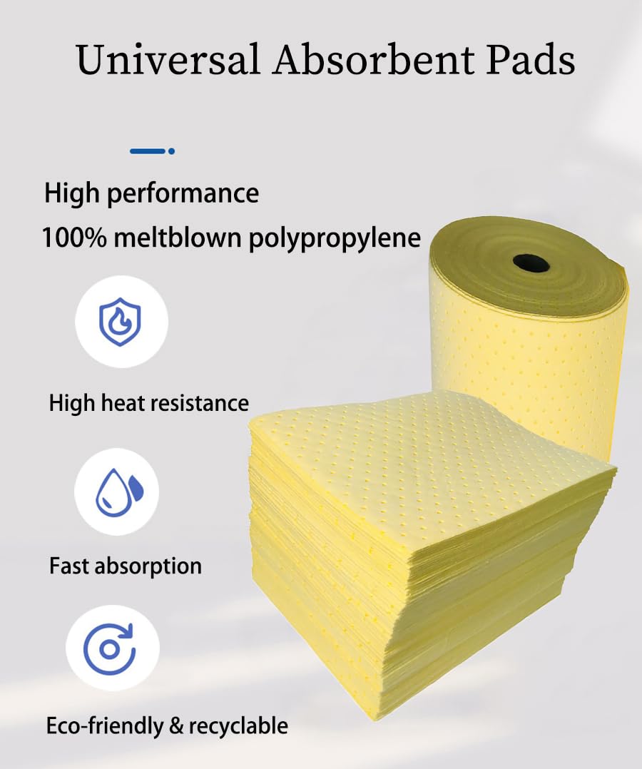NIANTONG Universal Saugfähige Ölmatte Rolle, Ölpflegematte, 2mm 100 Blatt, wiederverwendbar