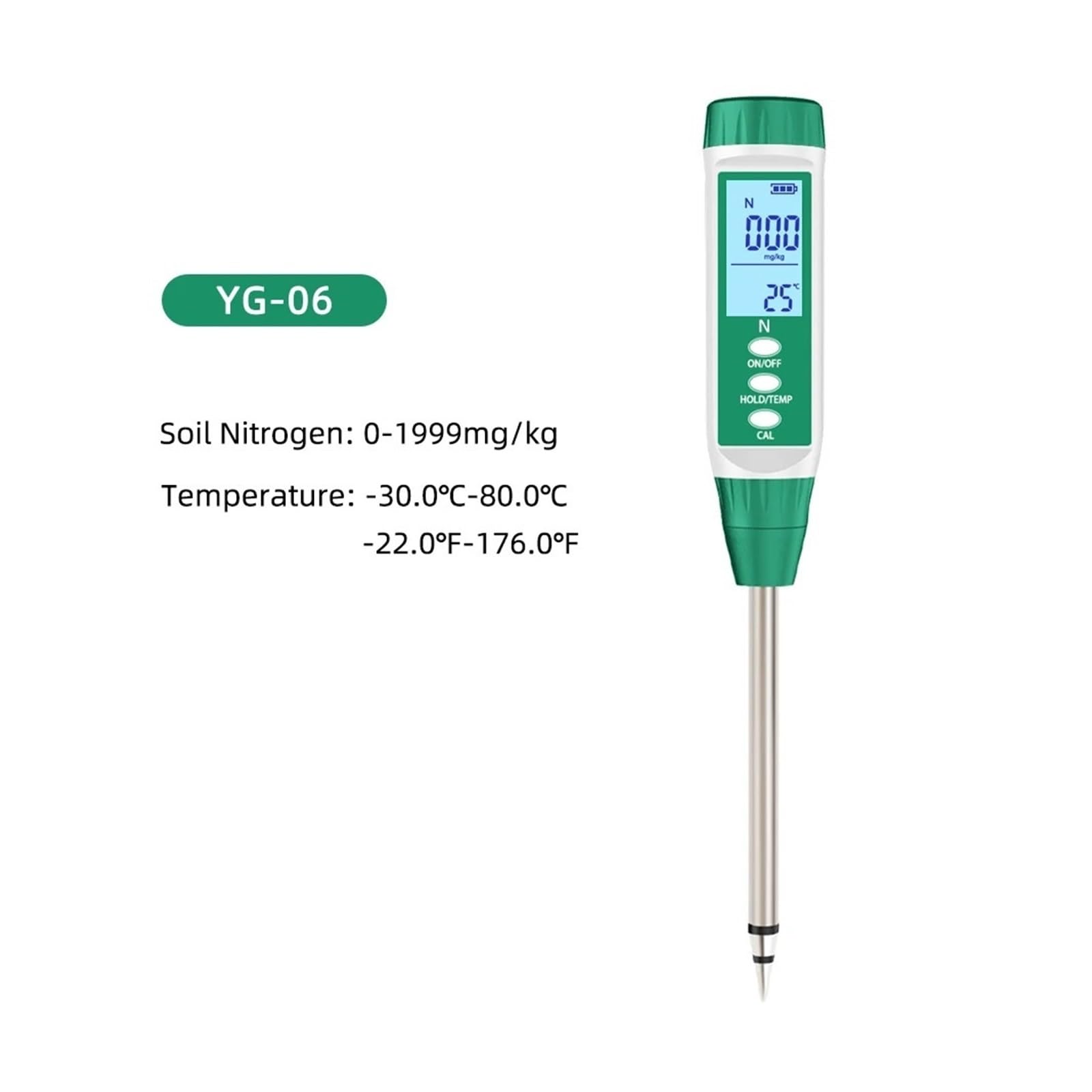 Medidor digital de NPK for suelo, analizador nutrientes nitrógeno, fósforo y potasio acción rápida, comprobador fertilidad Agricultura y actividades al aire libre
