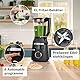 Bosch Hochleistungsmixer, Smoothie Maker, 1800W, VitaPower Serie 6 MMB6652B, 45.000 U-min, Programme für heiße Suppe & Reinigung, 2L, spülmaschinenfeste Teile, Made in Europe, schwarz