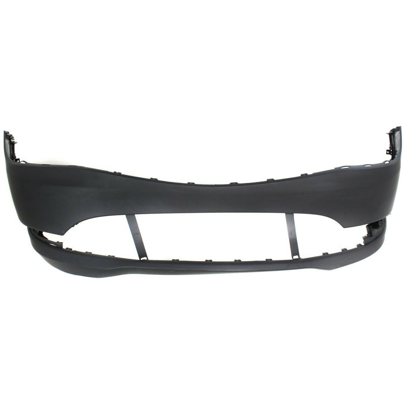 Front Primed Plastic Bumper Cover Facial without Parking Aid Sensor Holes for Chrysler 200 C/LX/Limited/S 2015-2017 208-5775