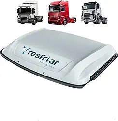 Climatizador de Ar Caminhão Série 8 com Controle e App Branco Scania Mercedes Fordd 24v - Resfriar