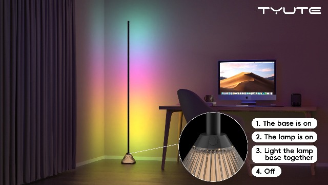 Corner Floor Lamp, Smart RGB LED Corner Lamp with App & Remote Control, Music Sync, Scene Modes, Modern Ambient Lighting Floor Lamp for Living Room, Bedroom, Gaming Room Decor - Image 8
