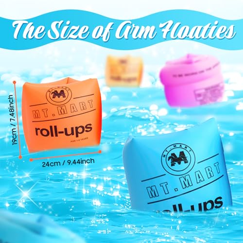 Inflatable Arm Floaties Swim Wings for Kids & Adults Blue 2PCS - image 6