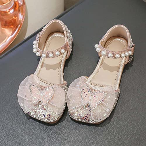 Girls Dress Shoes Cute Bow Mary Jane Shoes Ballerina With Satin Ankle Tie For Wedding Birthday Party Girls Summer Shoes2
