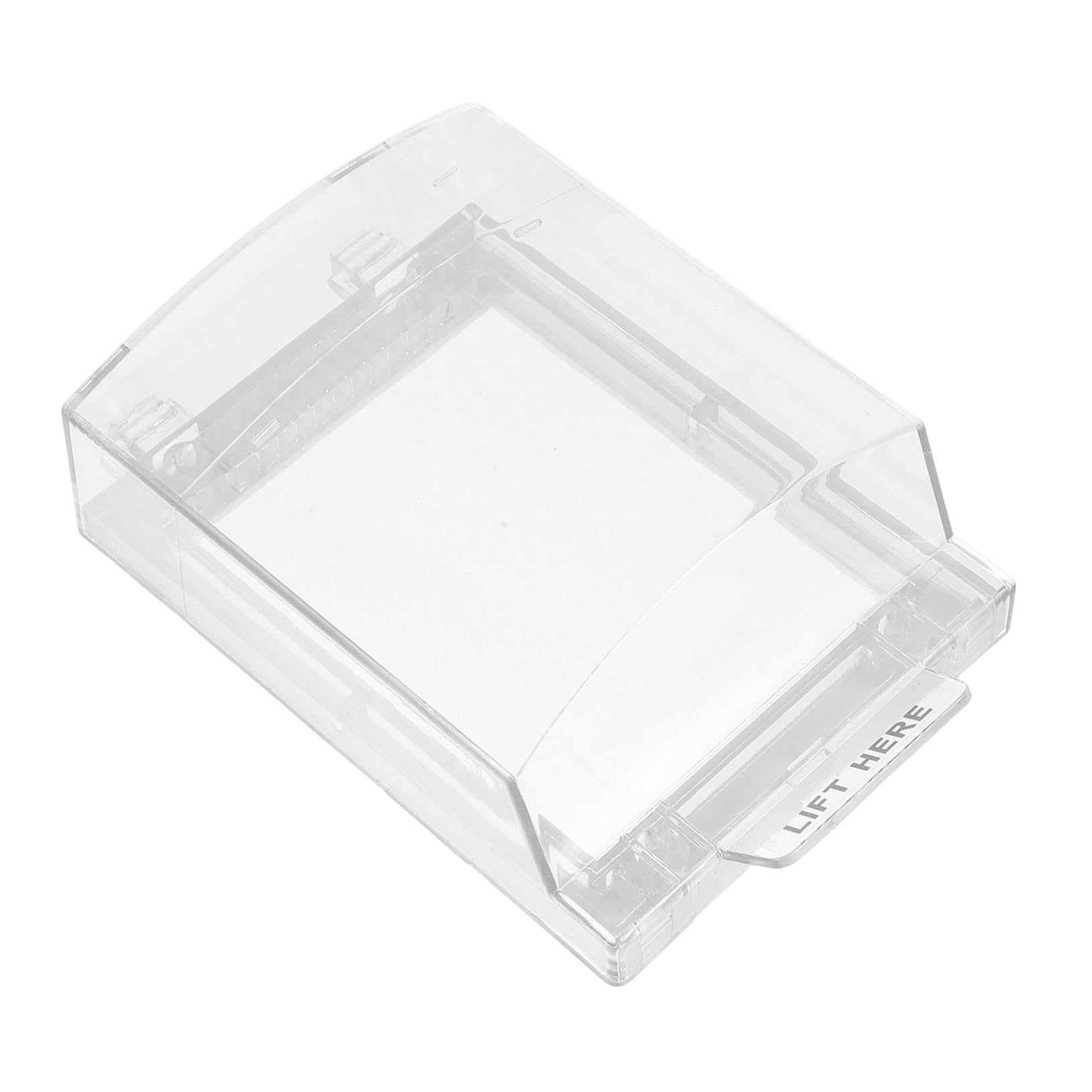 Protector de Botón de Alarma Manual de Plástico, Cobertura Total | Instalación Sencilla, Uso en Oficinas Interiores, Compatible Punto de Llamada de Incendio