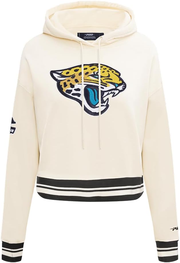 Damen NFL Retro Classics Brushed Back French Terry Cropped Pullover Hoodie