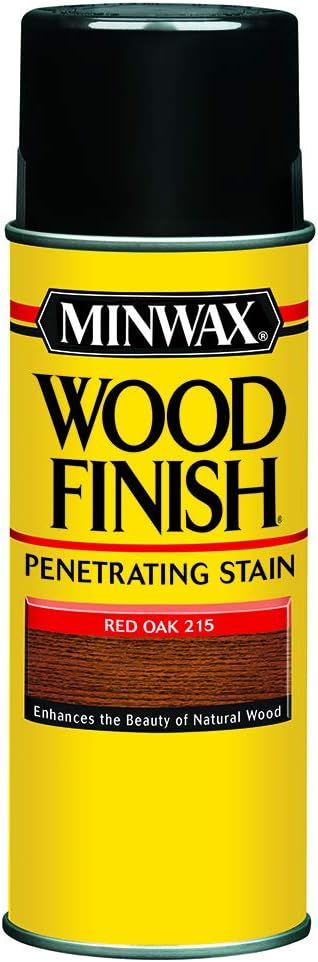 Minwax 32150000 Wood Finish Penetrates, Stains & Seals Aerosol Spray, 11.5 ounce, Red Oak