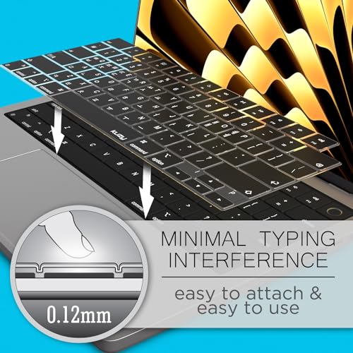 Kuzy K-1254.KOREAN Korean Macbook Pro Keyboard Cover 2024 2023 2022 14 Inch 16 Inch M3 M1 M2 Macbook Air Keyboard Cover 15 Inch 13.6 Inch Silicone Skin Ultra Thin thumb #1