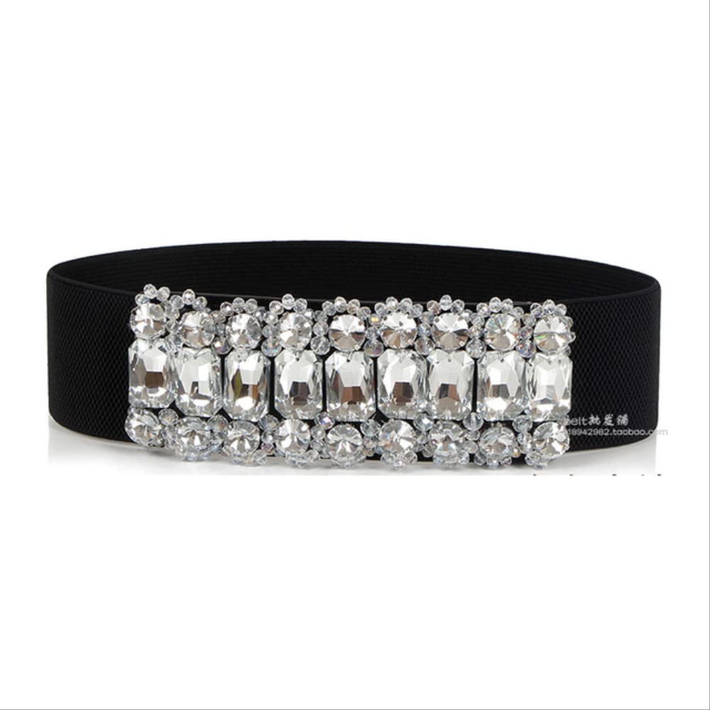 Femmes Robe Ceintures Mode Couleur Cristal Ceinture Élastique Femmes Marque Ceinture Élastique Femme Larges Ceintures pour Femmes Robe Accessoires