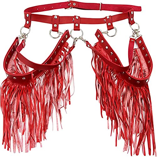 Women Body Harness Garter Punk Leather Waist Belts With Fringe Gothic Leg Tassel Belt For Dress Festival Dance Consume #TOP2