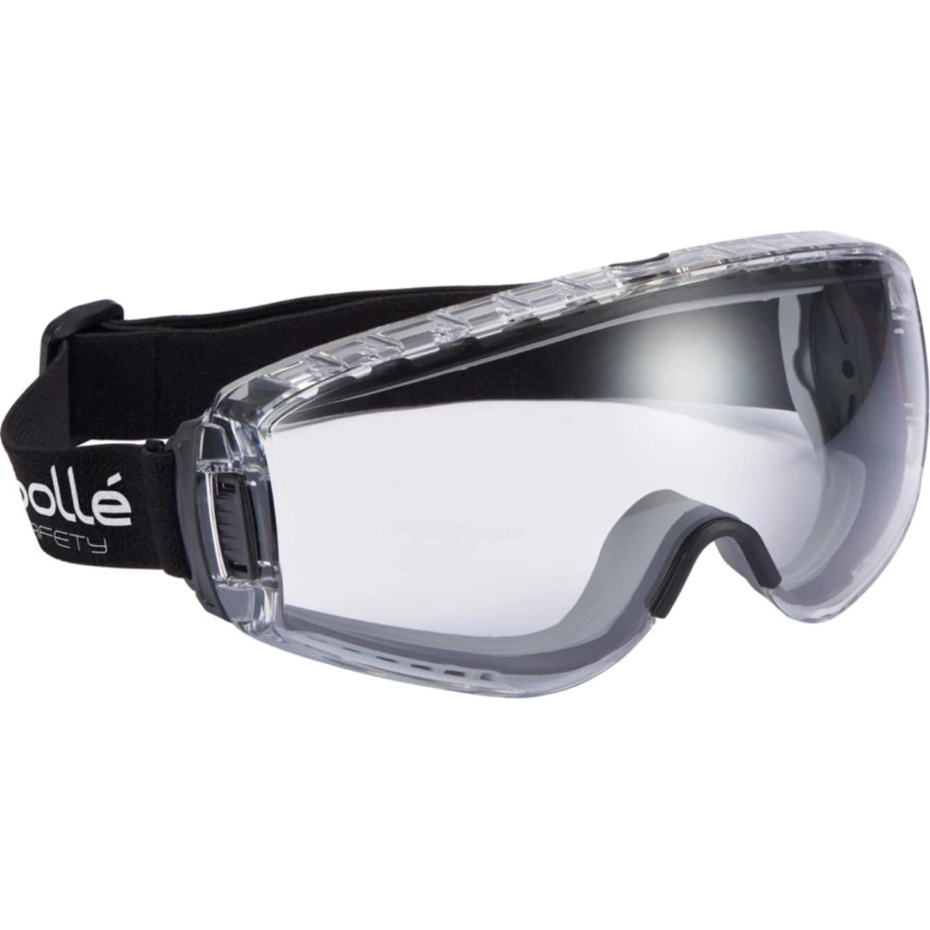 Genérico Bolle Pilot Gafas de seguridad y protección anti impactos para airsoft y paintball transparentes con goma elástica y tratamientos antivaho y antirayaduras