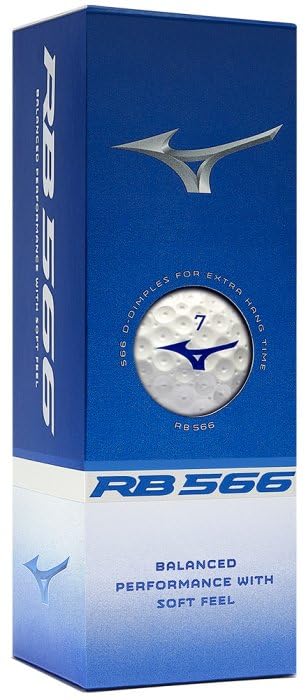 Mizuno RB 566 Golf Balls 12 Pack | Soft Distance Golf Balls for Men & Women | Long Flight, Low Spin, High Launch | Durable Cover with 566 Dimple Design - Image 3