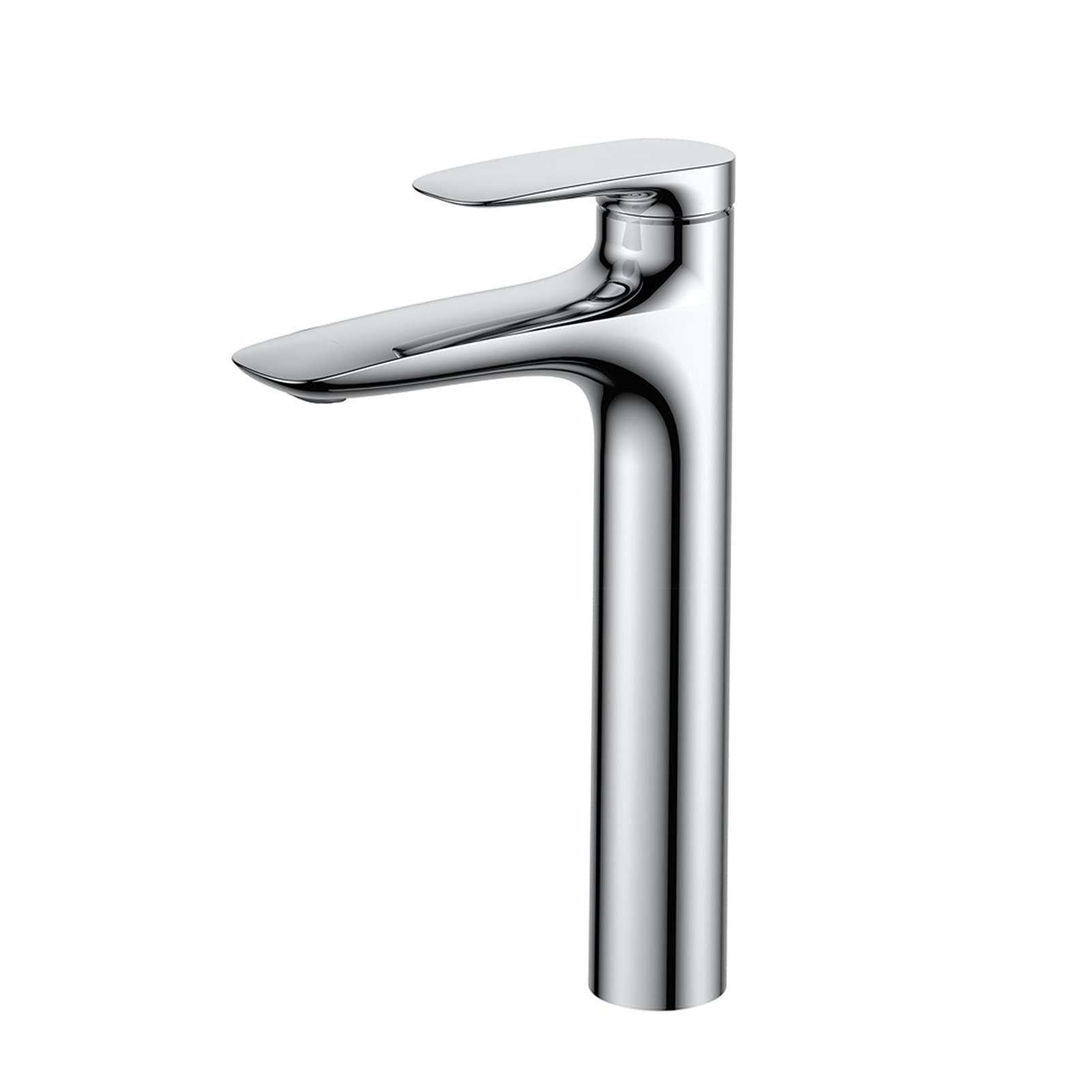 Robinet de lavabo haut de gamme noir brossé et chrome pour vasque