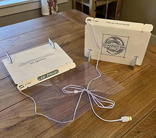 image for Scanner Bin Dual Light Stands for scanning documents, Photos, Products