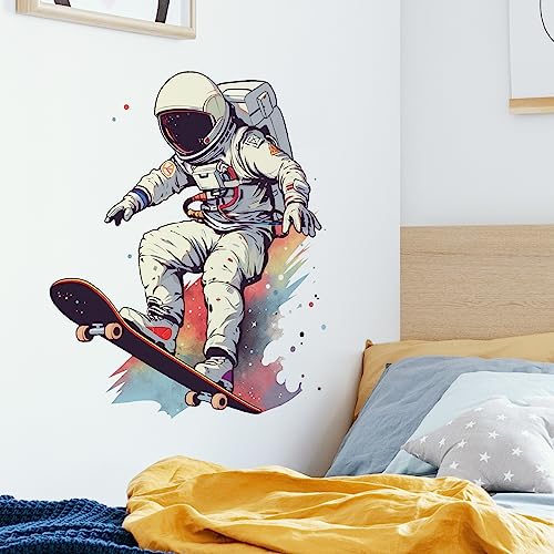 Vinilo decorativo astronauta para pared, extraíble, 60x44 cm miniatura 3