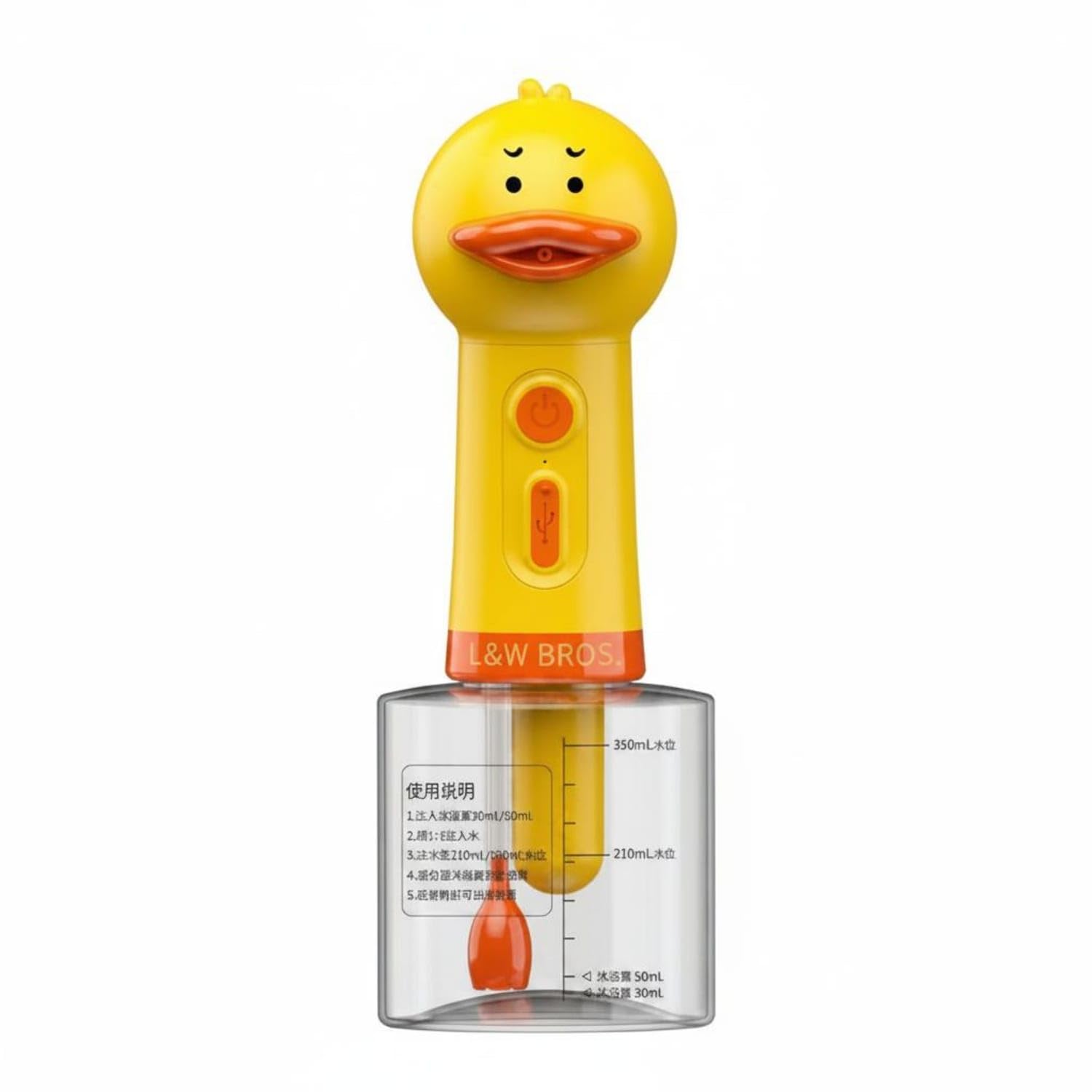 Easy to Use Pet Shampoo Cottoning Bottle Single-Press Automatic Duck Soap Cottoning Dispenser Pet Bath Bubble Creator for Dog Owners, Grooming, Yellow Duck-image-41