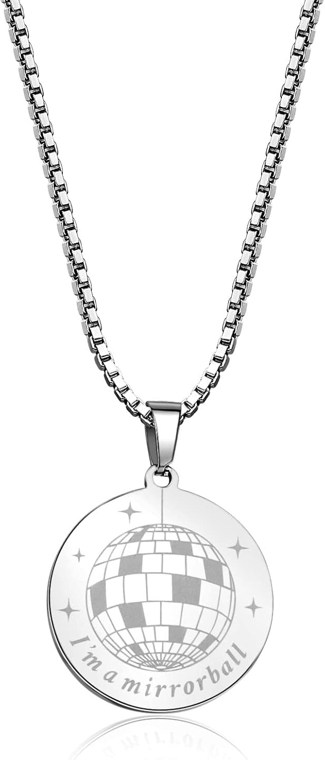 Buy Mirrorball Necklace, Taylor Singer Swiftie Necklace, Taylor Singer