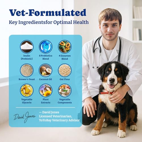 Image of Probiotics for Dogs - 6 Billion CFUs, Dog Probiotics with Prebiotics & Digestive Enzymes for Gut, Immune & Skin Health - Turkey & Pumpkin Flavor, 180 Soft Chews
