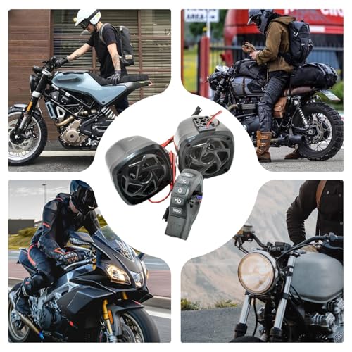 Système stéréo pour moto compact avec amplificateur de guidon - 4