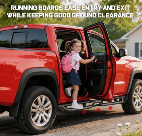 Image of COMNOVA Geometric Design Running Boards for 2015-2026 Chevy Colorado /Canyon