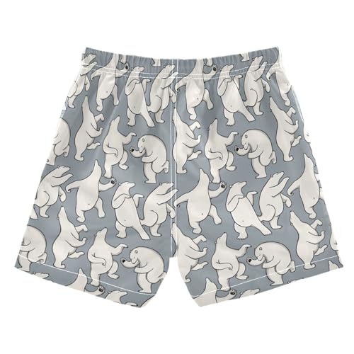 Boys Swim Trunks Polar Bear Beach Board Shorts Quick Dry Swimsuit Bathing Suits with Mesh Lining2