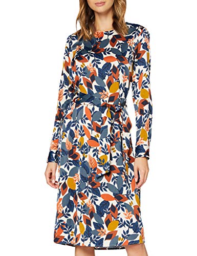 Preisvergleich Produktbild Seidensticker Damen Blusenkleid Midi - Shirtkleid - Rundhals - Regular Fit Langarm 100% Viskose