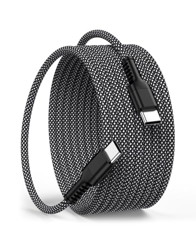 Image of USB C iPhone 17 16 Fast Charger Cable 6ft, 60W USB C to C Charging Cable | [MFi Certified] Long Braided Type-C Power Cord for Apple iPhone 17 /17e /17 Pro Max /Air /16 /16e /16 Pro Max /15 Plus, iPad Pro Air