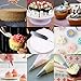 132 Pcs Cake Decorating Supplies kit with Turntable,48 Pcs Numbered Icing Tips and 3 Pcs Russian Piping Nozzles,12 Pcs Cupcake Moulds