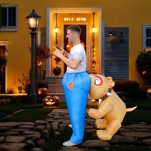 Disfraz Inflable Divertido para Halloween para Perro miniatura 3